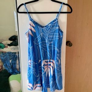 Fighting eel romper Rona’s garden print